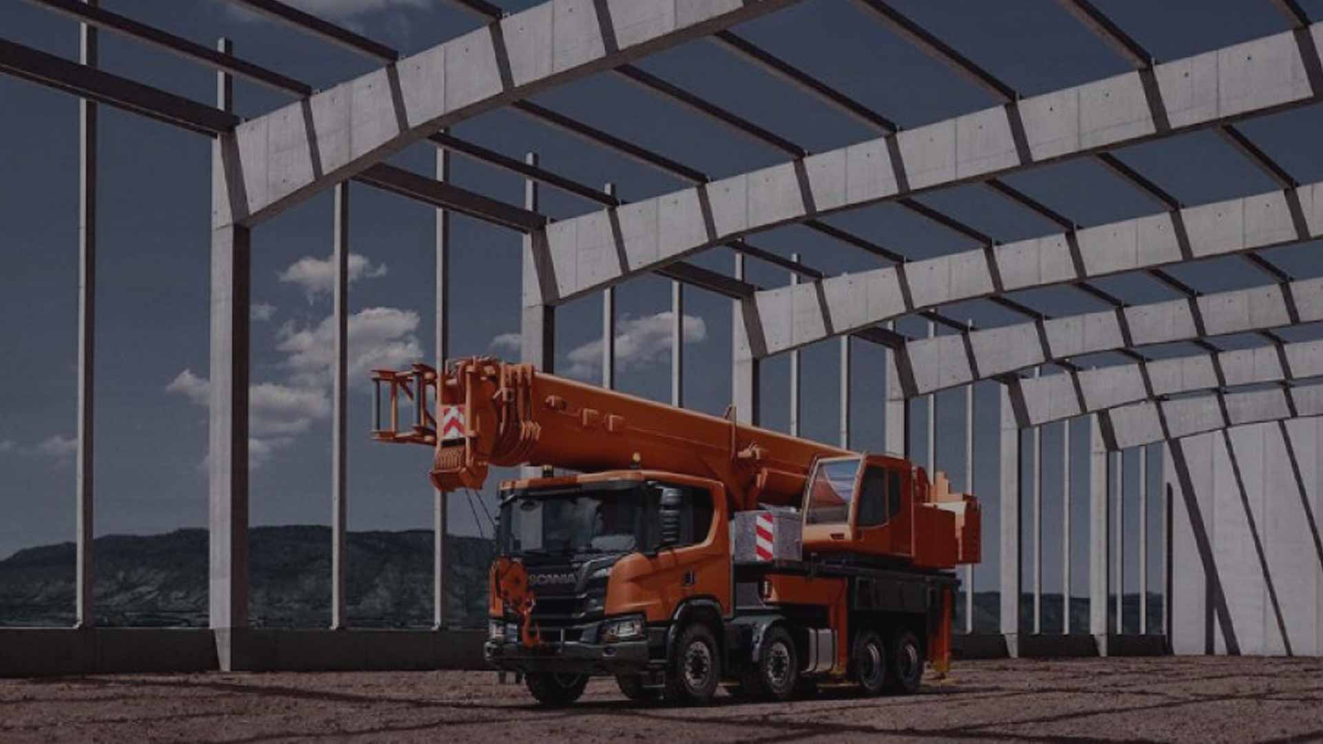 Автокран SCANIA  до 60 тонн