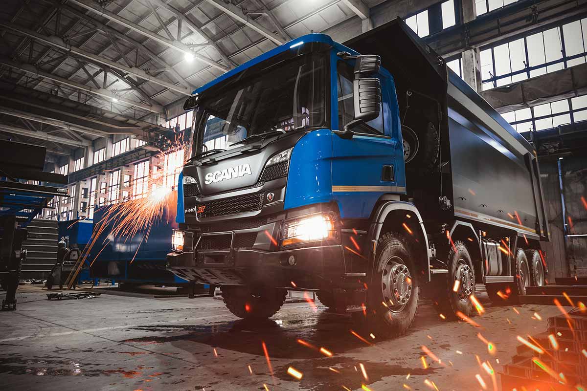 Самосвал SCANIA ODIN XL P440 B8X4HZ с пакетом TX